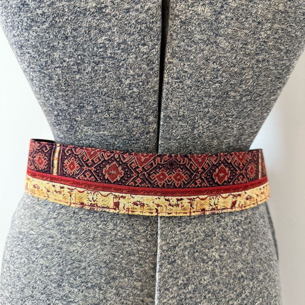 Boho Tapestry Fabric Belt – Size 10 - Picture 7 of 8